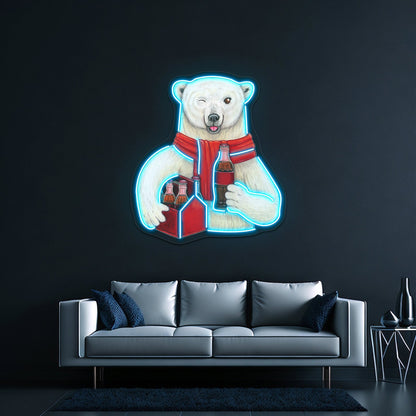 Cockapoo Pop Art Green Artwork Business Led Sign - Shineneon