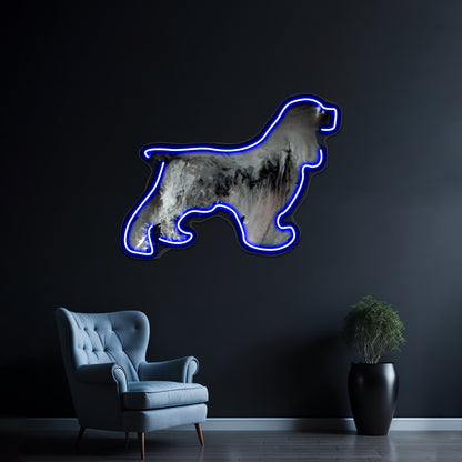 Cocker Spaniel Art Wall Artwork Neon Signs