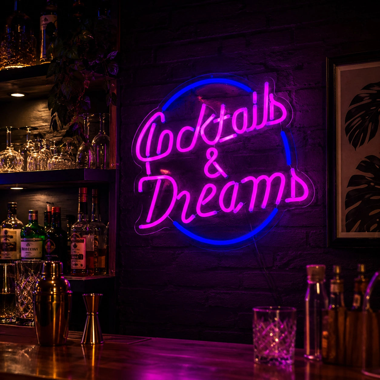 Cocktail And Dreams LED Neon Sign - 02 High-Converting Product Image