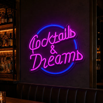 Cocktail And Dreams LED Neon Sign - 04 Size Image