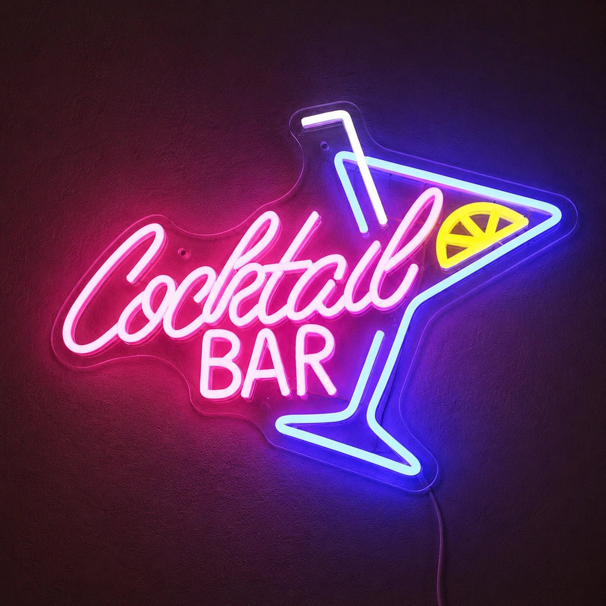 Cocktail Bar Floor Man Cave LED Neon Sign - Shineneon