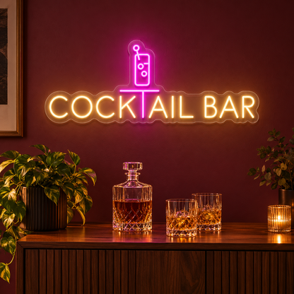 Cocktail Bar Highball LED Neon Sign