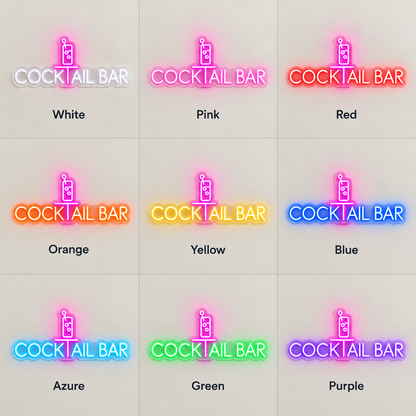 Cocktail Bar Highball LED Neon Sign