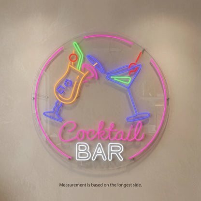 Cocktail Bar LED Neon Sign Bedroom Decor - 04 Size Image