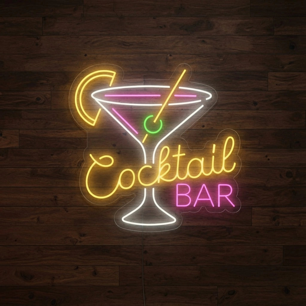 Cocktail Bar LED Neon Sign Home Wall Art - 01 Original Product Image