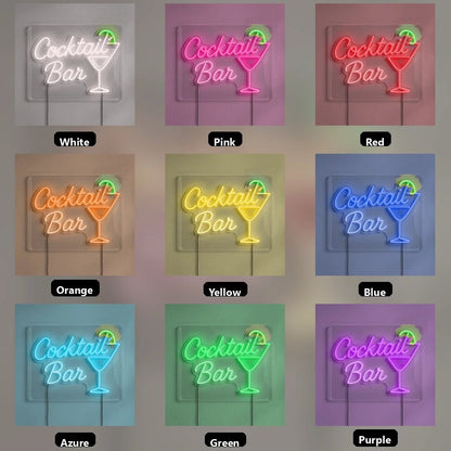 Cocktail Bar LED Neon Sign Living Room Decor - Shineneon