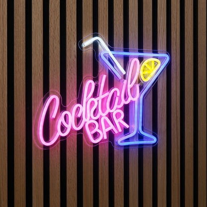 Cocktail Bar LED Neon Sign Wall Art - 01 Original Product Image