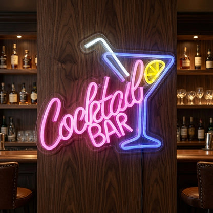 Cocktail Bar LED Neon Sign Wall Art - 02 High-Converting Product Image