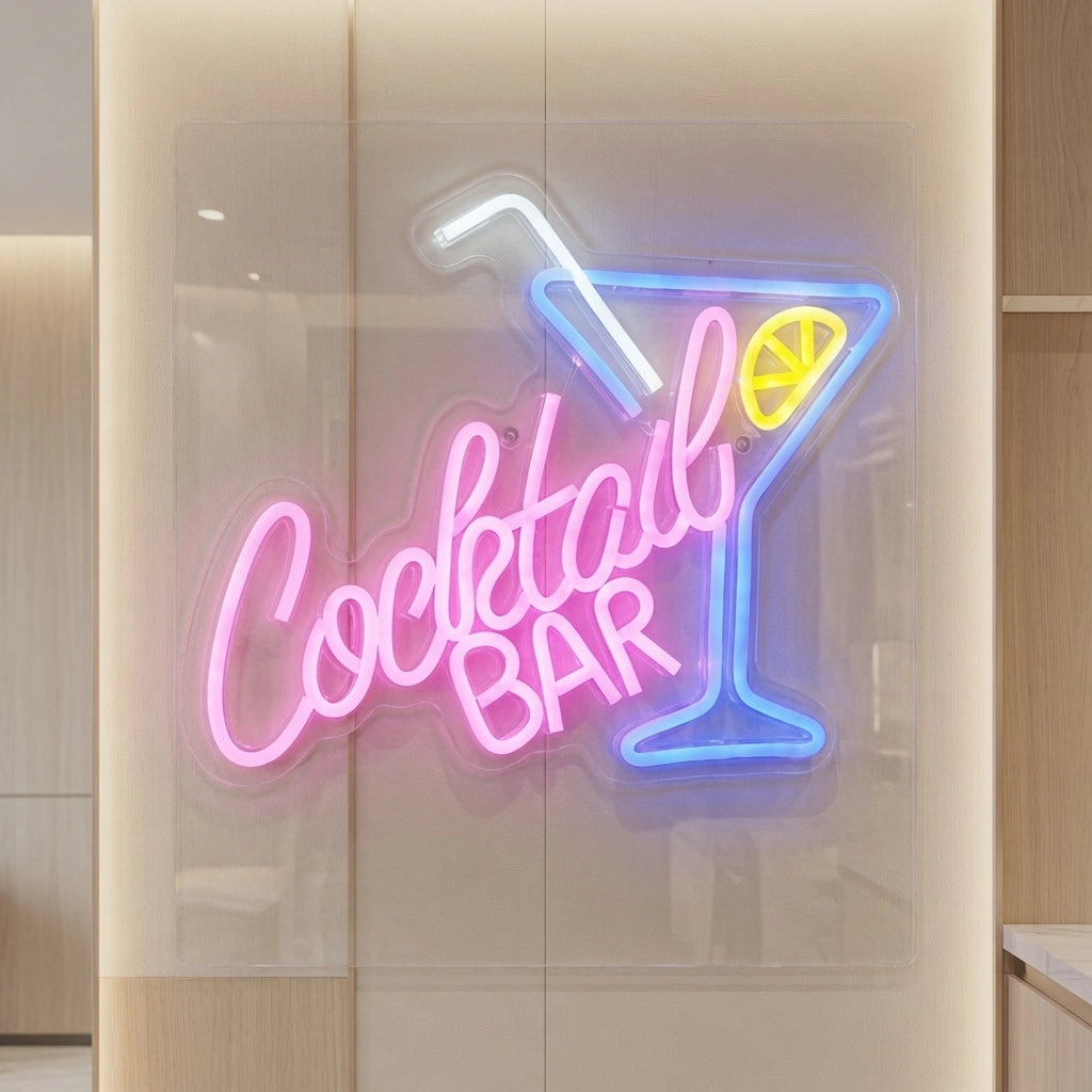 Cocktail Bar LED Neon Sign Wall Art - 04 Size Image