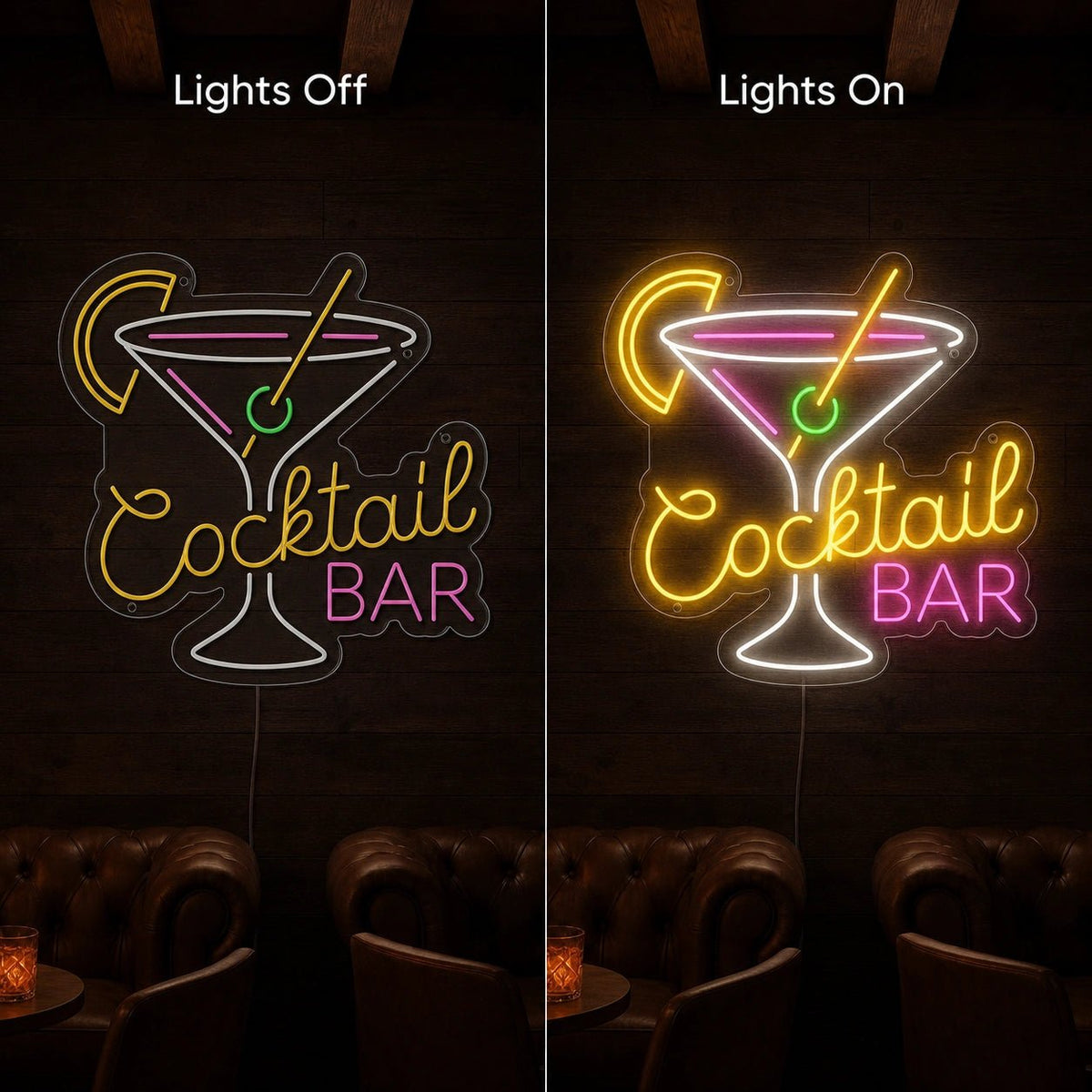 Cocktail Bar Martini LED Neon Sign - Shineneon