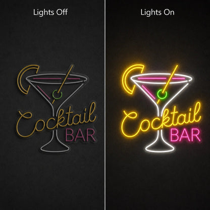 Cocktail Bar Martini LED Neon Sign Garage Neon Sign - Shineneon