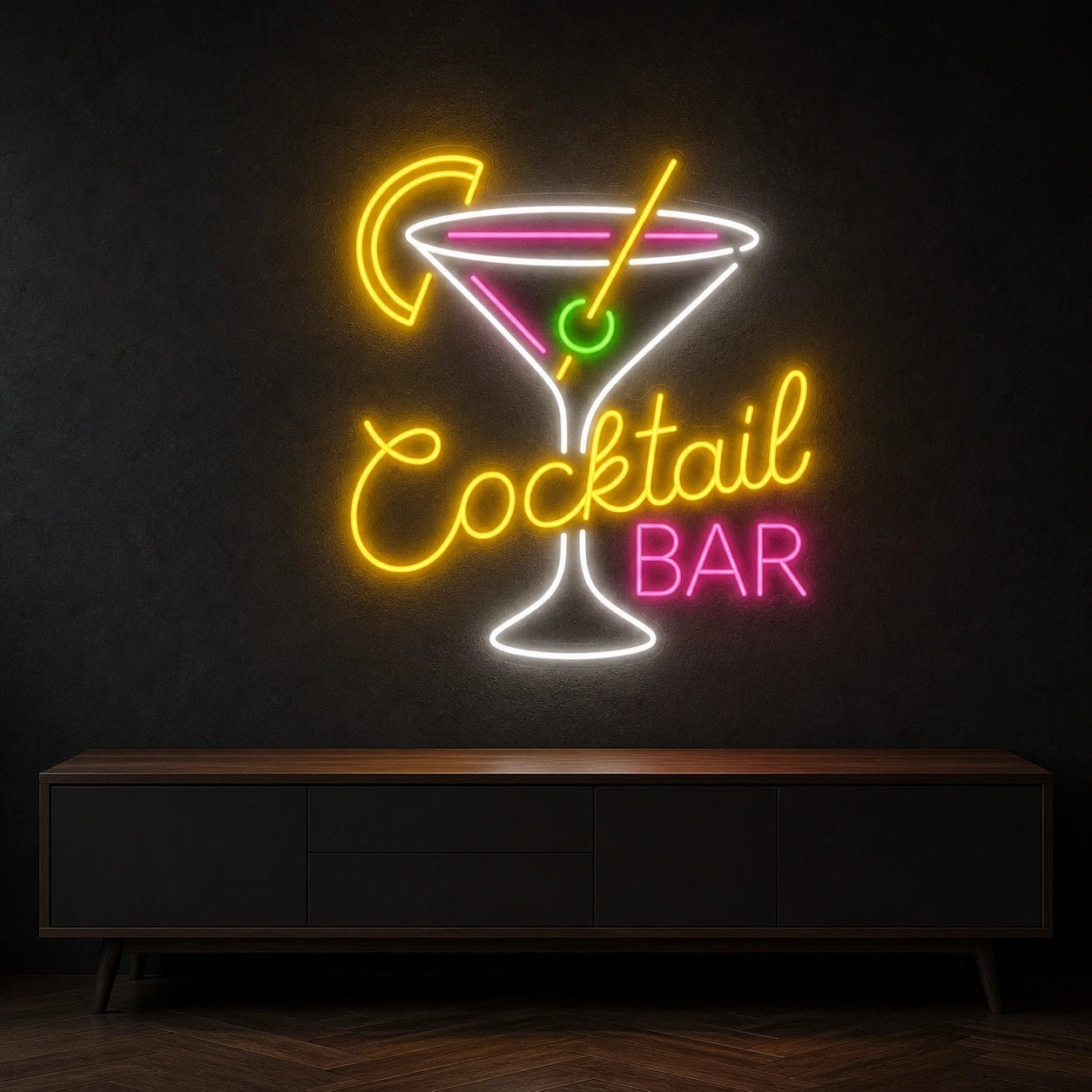 Cocktail Bar Martini LED Neon Sign Garage Neon Sign - Shineneon