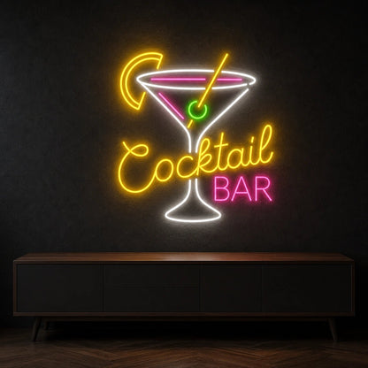 Cocktail Bar Martini LED Neon Sign Garage Neon Sign - Shineneon