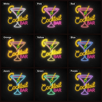 Cocktail Bar Martini LED Neon Sign Garage Neon Sign - Shineneon