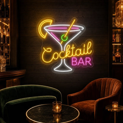 Cocktail Bar Martini LED Neon Sign Home Garage Wall Decoration high-converting product image