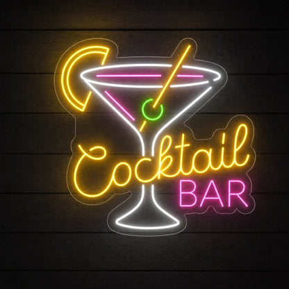 Cocktail Bar Martini LED Neon Sign Home Garage Wall Decoration main product image