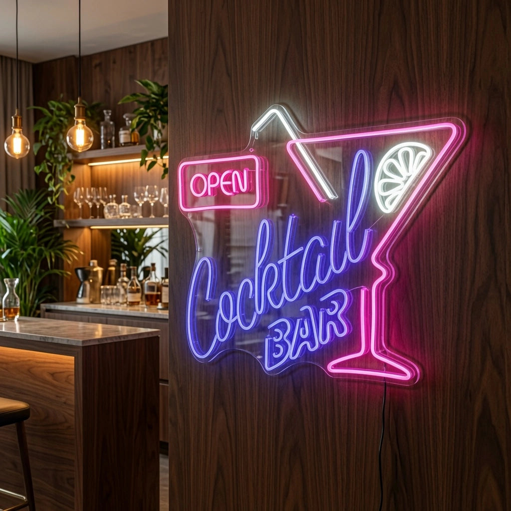 Cocktail Bar Shop Wall Decor LED Neon Sign - 02 High-Converting Product Image