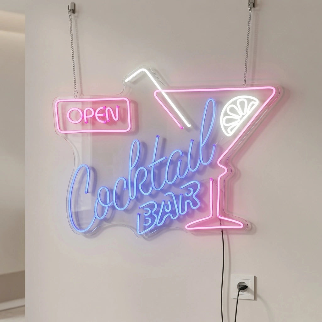 Cocktail Bar Shop Wall Decor LED Neon Sign - 04 Size Image