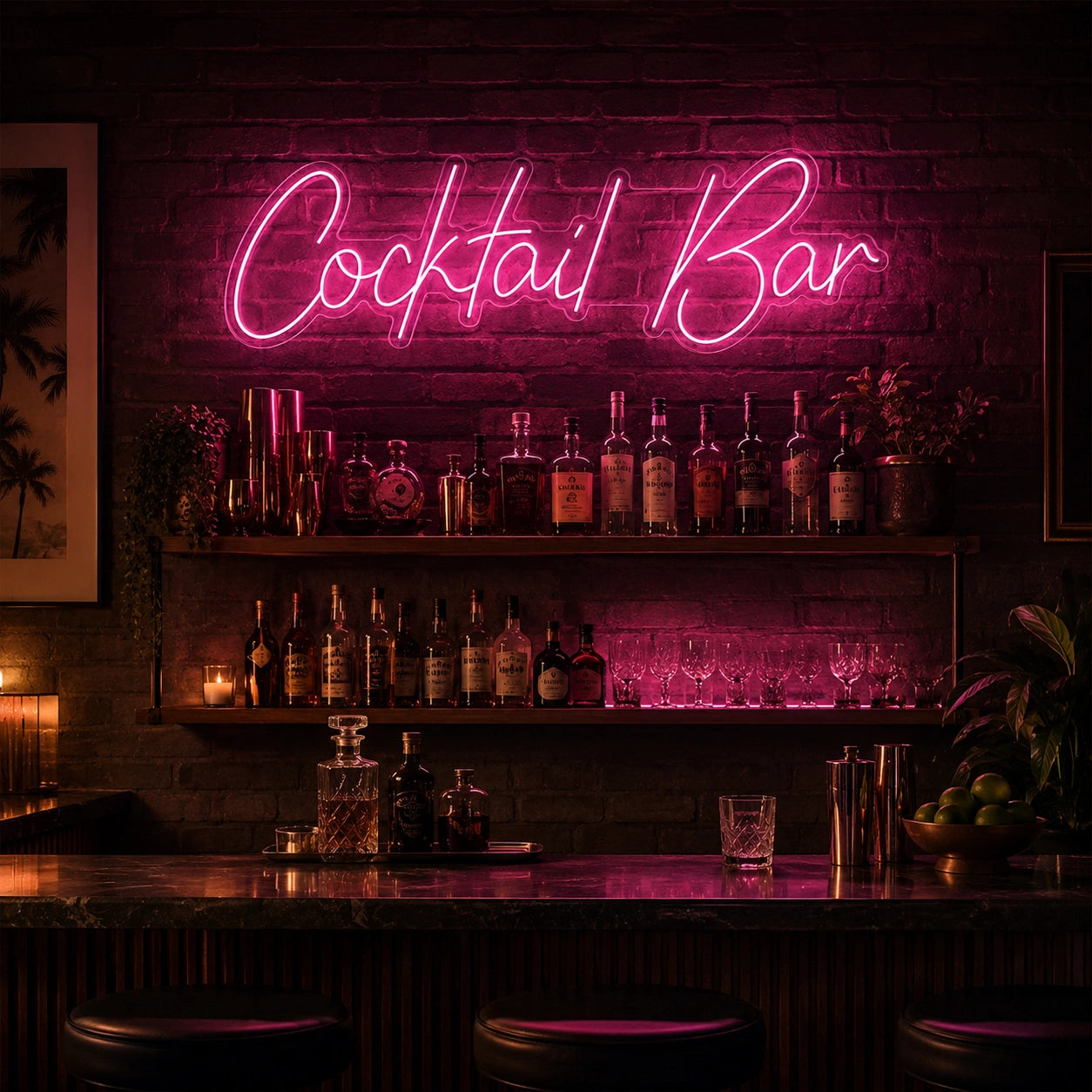 Cocktail Bar Wall LED Neon Sign - 02 High-Converting Product Image