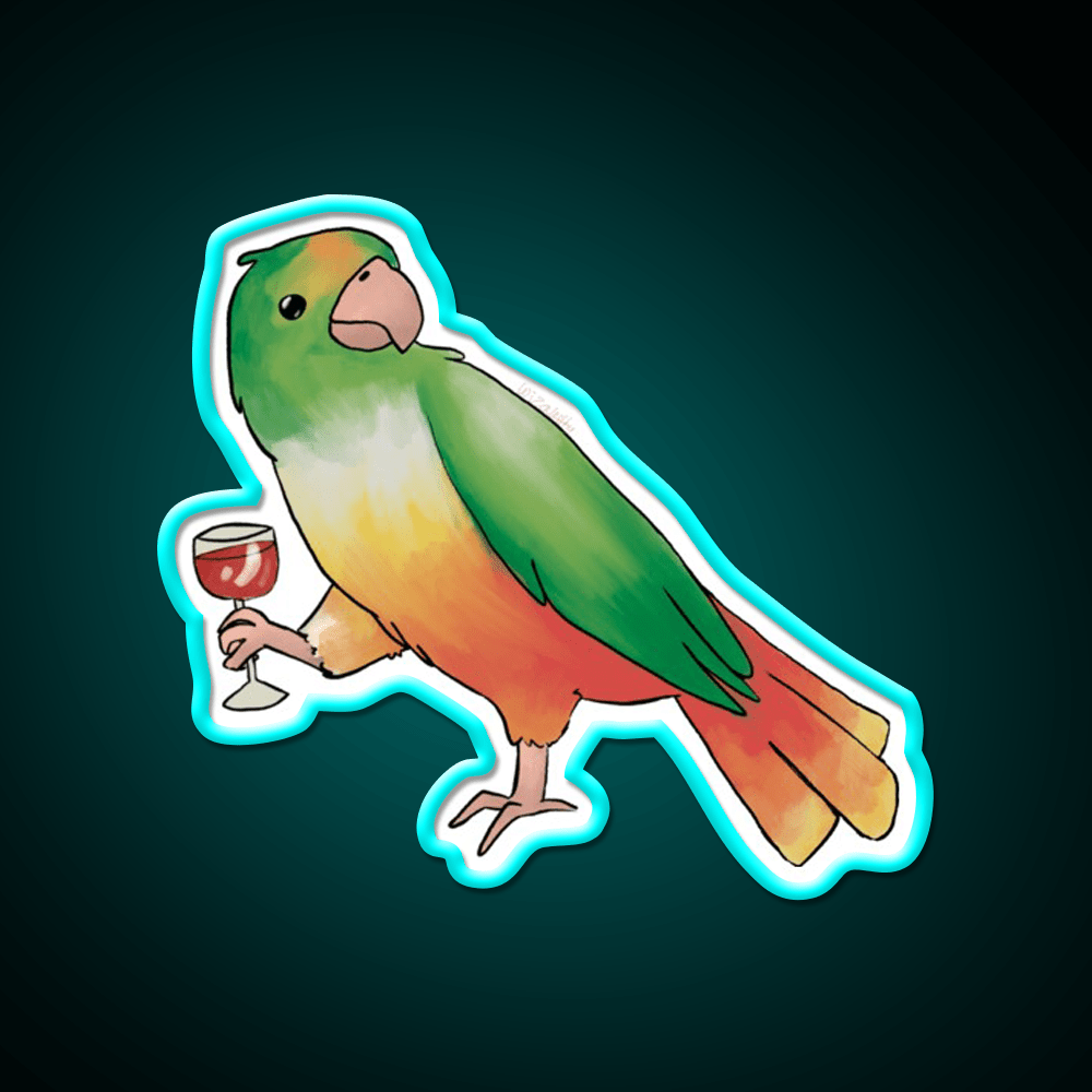 Cocktail Bird Cocktail Bar Decor Led Neon Sign Rgb Color - Shineneon