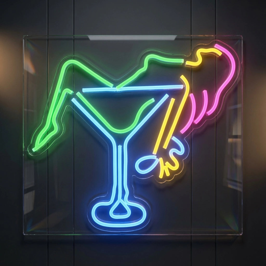 Cocktail Business LED Neon Sign - 02 High-Converting Product Image