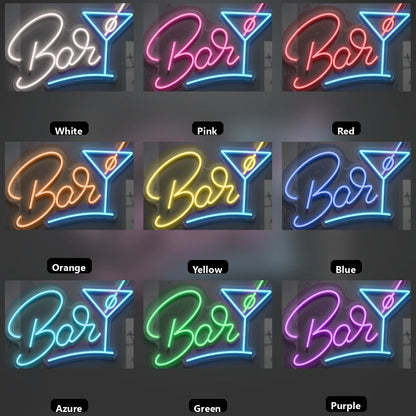 Cocktail Business LED Neon Sign Wall Decor - 05 Color Grid