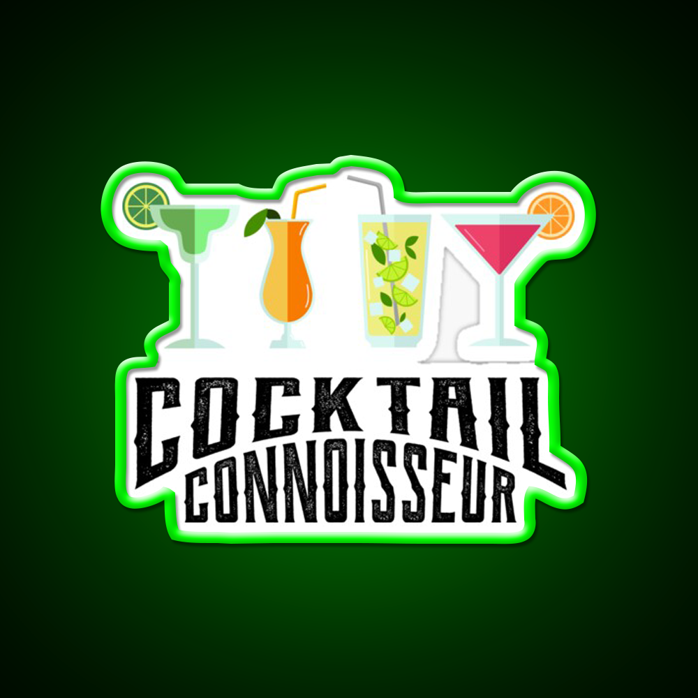 Cocktail Connoisseur Cool Cocktail Lover Bar Decor Led Neon Sign Rgb Color - LED neon sign view 8