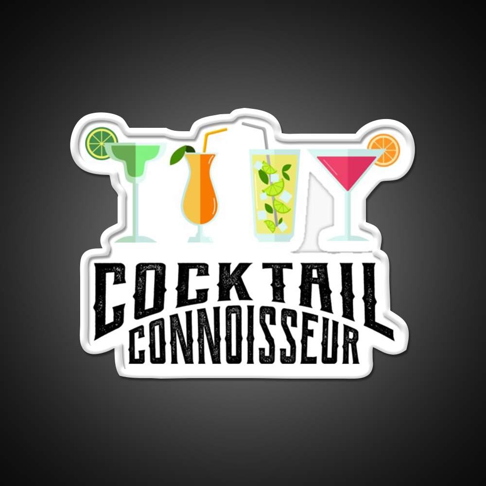 Cocktail Connoisseur Cool Cocktail Lover Bar Decor Led Neon Sign Rgb Color - LED neon sign view 11