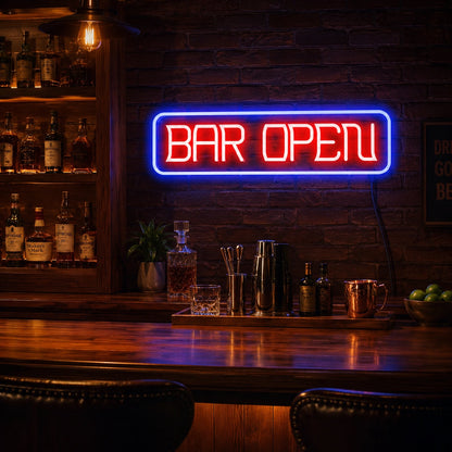 Cocktail Glass Bar Neon Sign LED Neon Sign real lifestyle scene