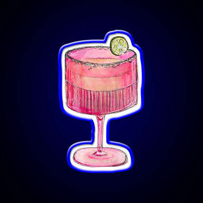 Cocktail Glass Cocktail Bar Decor Led Neon Sign Rgb Color - LED neon sign view 5