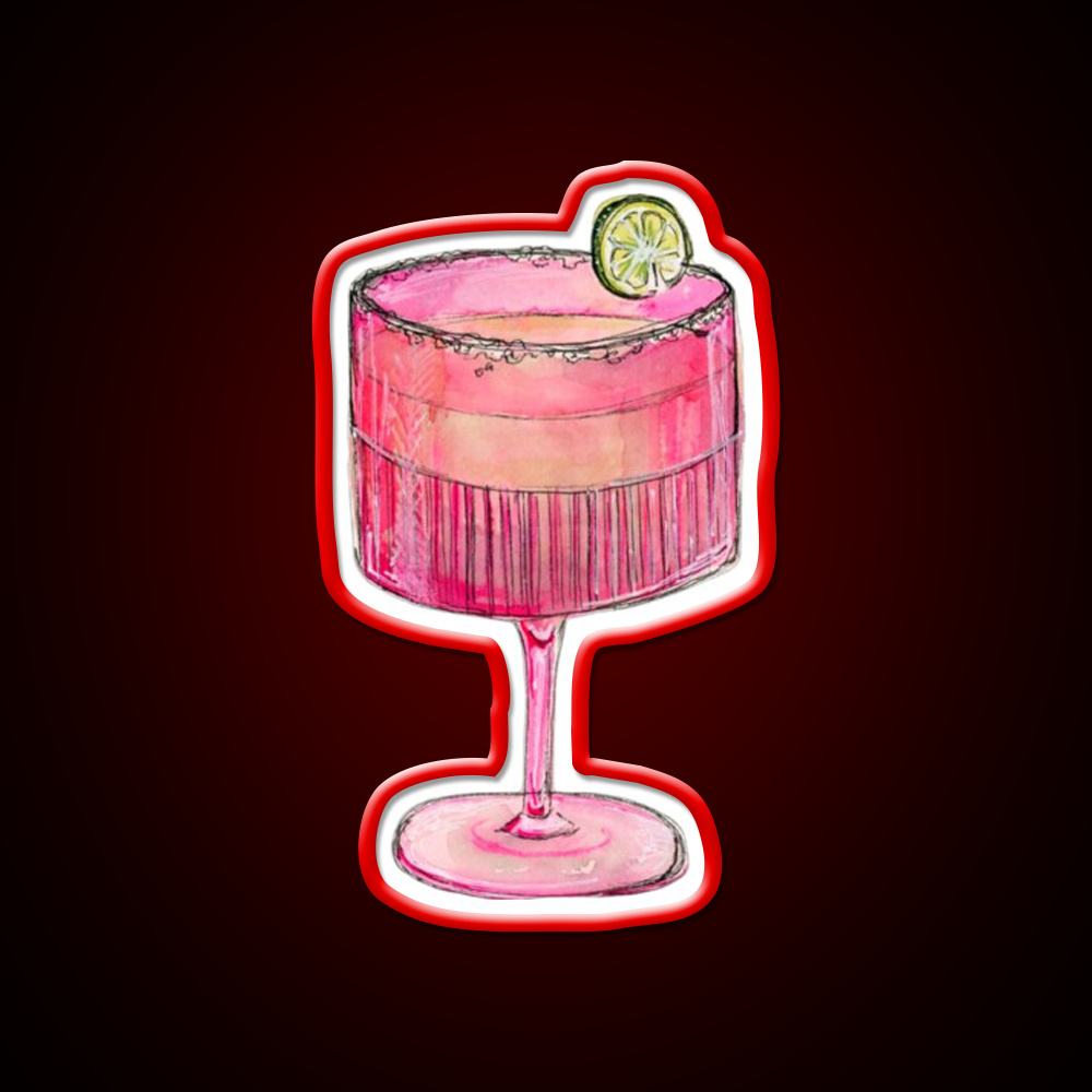 Cocktail Glass Cocktail Bar Decor Led Neon Sign Rgb Color - LED neon sign view 10