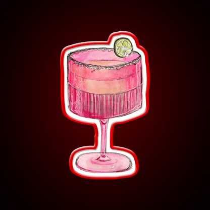 Cocktail Glass Cocktail Bar Decor Led Neon Sign Rgb Color - Shineneon