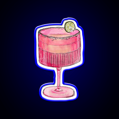 Cocktail Glass Cocktail Bar Decor Led Neon Sign Rgb Color - Shineneon