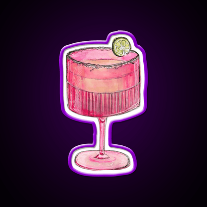Cocktail Glass Cocktail Bar Decor Led Neon Sign Rgb Color - Shineneon