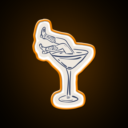 Cocktail Glass Costal Cowgirl Set Cocktail Bar Decor Led Neon Sign Rgb Color - LED neon sign view 6