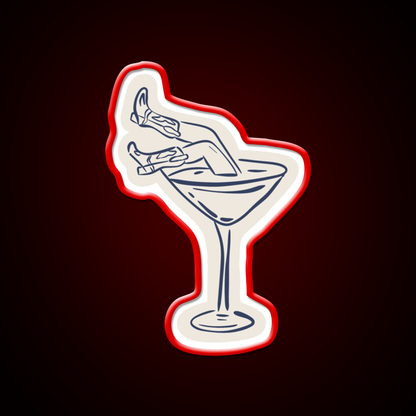Cocktail Glass Costal Cowgirl Set Cocktail Bar Decor Led Neon Sign Rgb Color - LED neon sign view 10