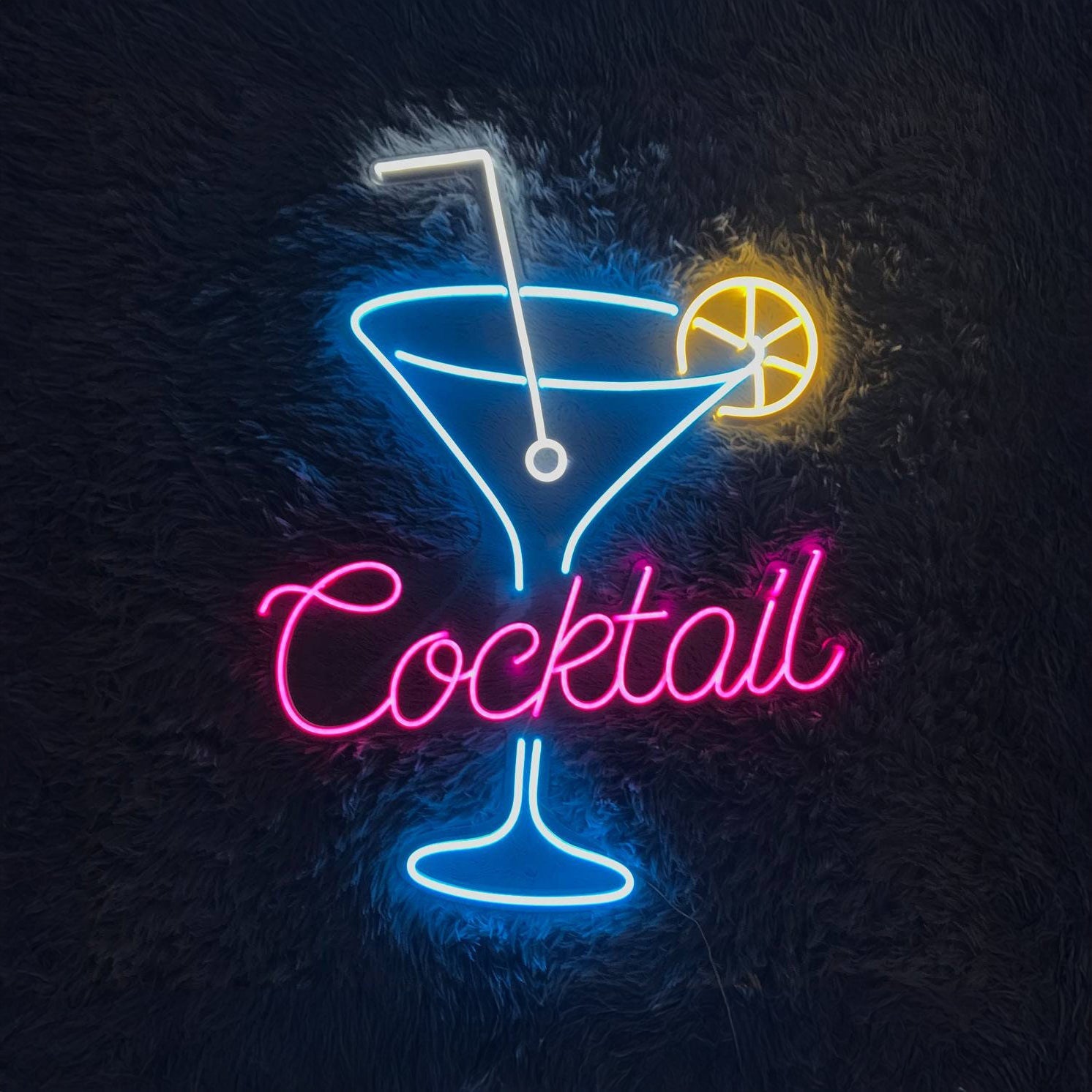 Cocktail Glass Led Sign - Shineneon