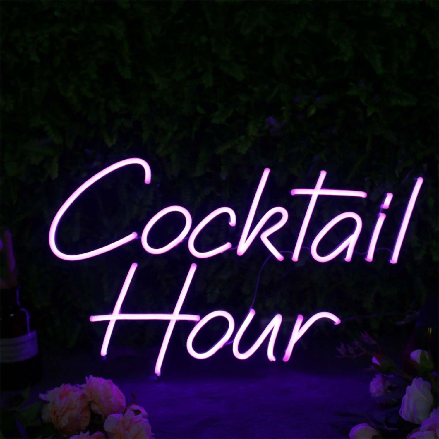 Cocktail Hour Purplr Neon Sign | Shineneon