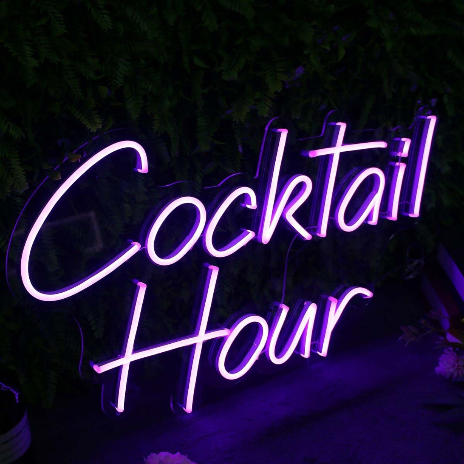 Cocktail Hour Purplr Neon Sign | Shineneon