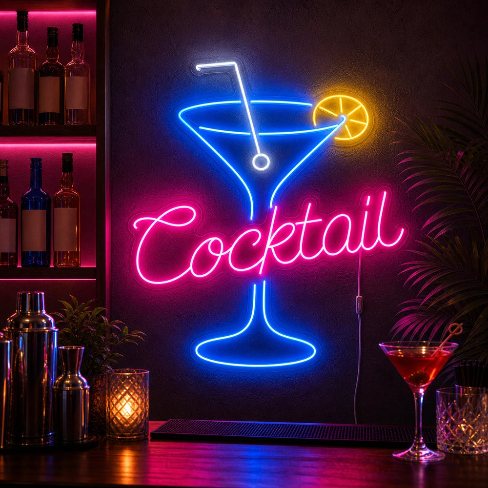 Cocktail Lemon Bar Led Neon Sign high-converting product image