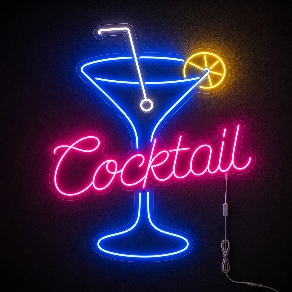 Cocktail Lemon Bar Led Neon Sign main product image