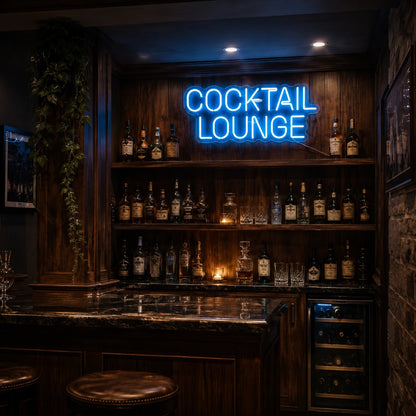 Cocktail Lounge Cabinet Neon Sign LED Neon Sign real lifestyle scene