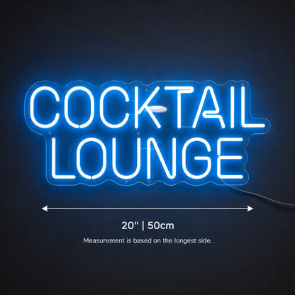 Cocktail Lounge Cabinet Neon Sign LED Neon Sign size image