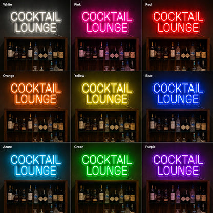 Cocktail Lounge Cabinet Neon Sign LED Neon Sign color grid