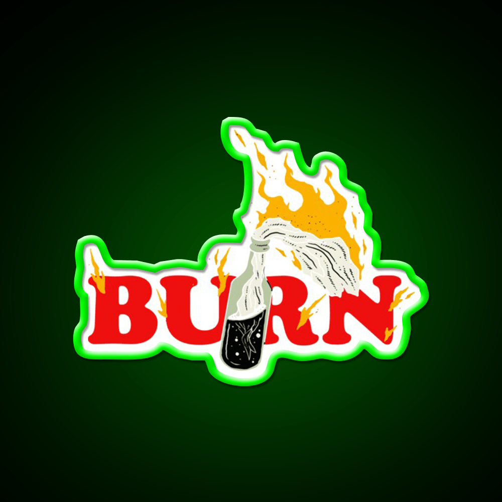 Cocktail Molotov Cocktail Bar Decor Led Neon Sign Rgb Color - Shineneon