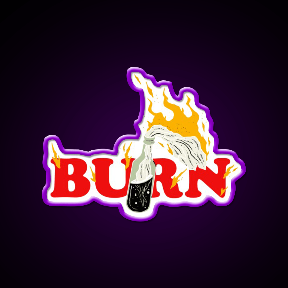 Cocktail Molotov Cocktail Bar Decor Led Neon Sign Rgb Color - Shineneon