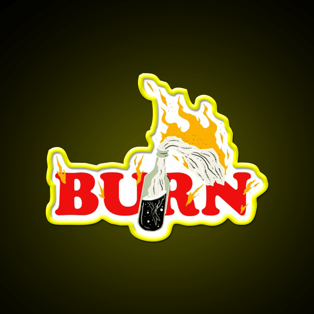 Cocktail Molotov Cocktail Bar Decor Led Neon Sign Rgb Color - Shineneon
