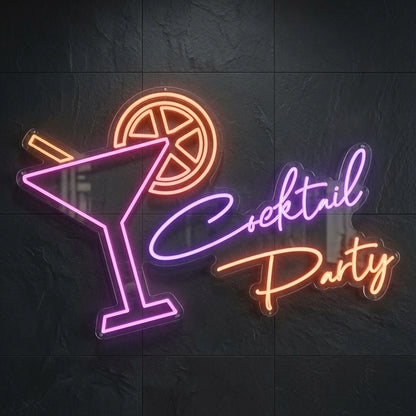 Cocktail Party LED Neon Sign Home Wall Art - 01 Original Product Image