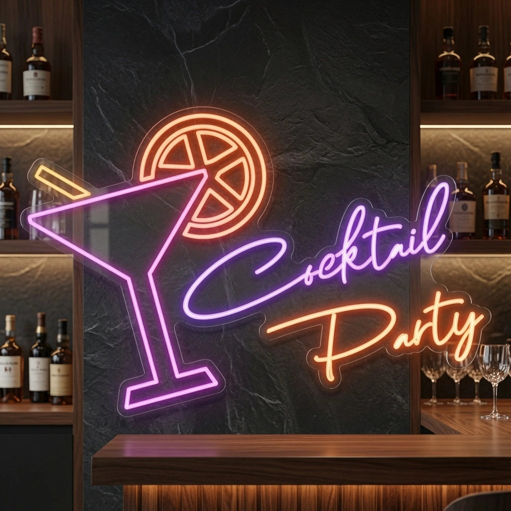 Cocktail Party LED Neon Sign Home Wall Art - 02 High-Converting Product Image