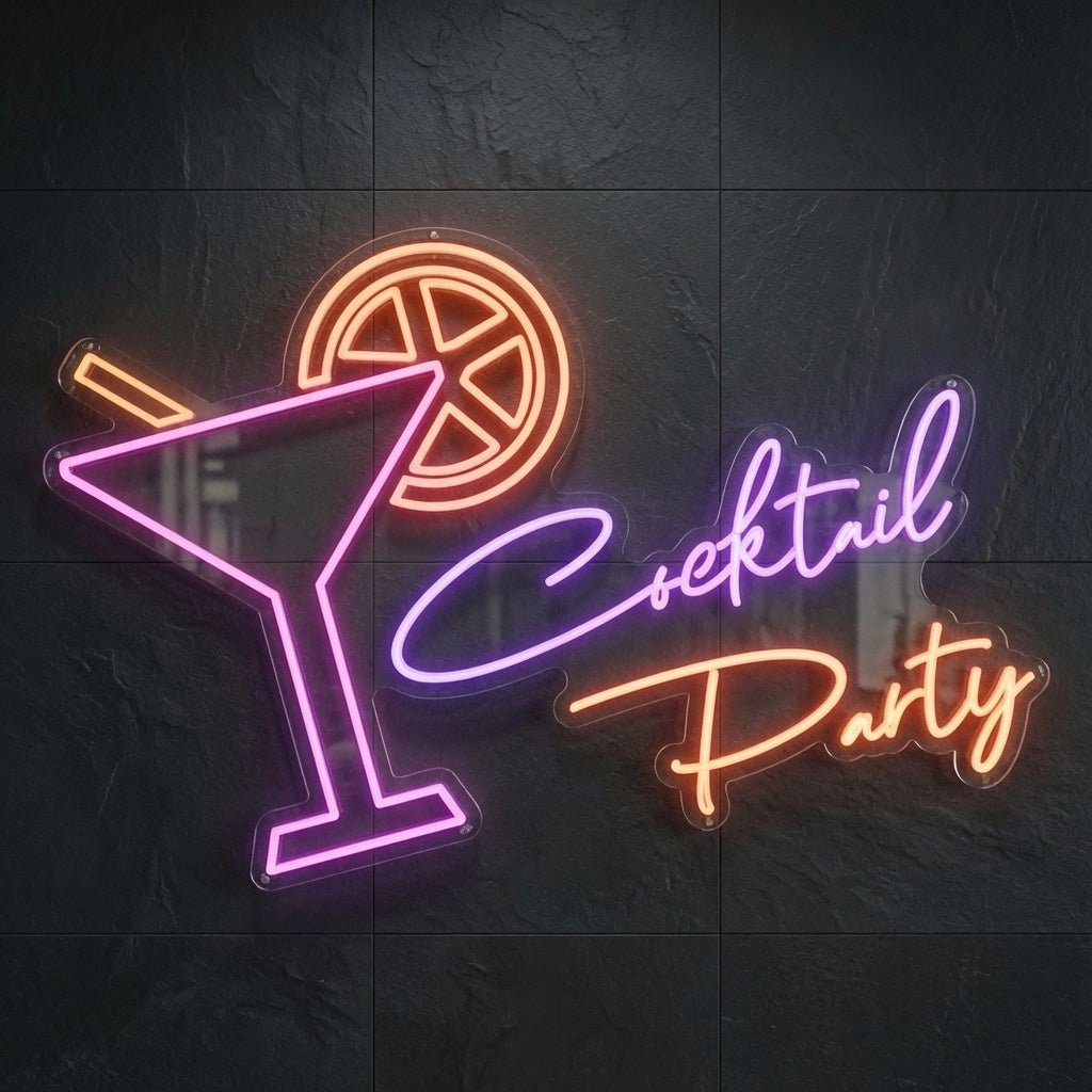 Cocktail Party LED Neon Sign Home Wall Art - Shineneon